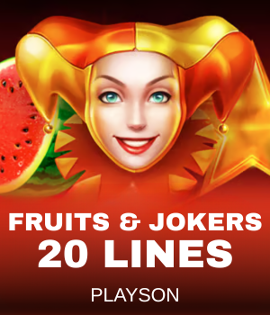 Fruits & Jokers: 20 lines