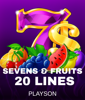 Sevens & Fruits: 20 lines